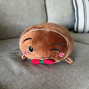 Squishmallow winking gingerbread man